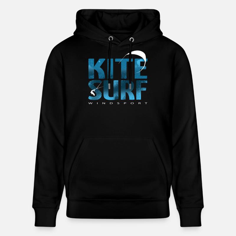 KITESURF 2021 blau - Stanley/Stella Unisex Bio-Hoodie CRUISER - Schwarz