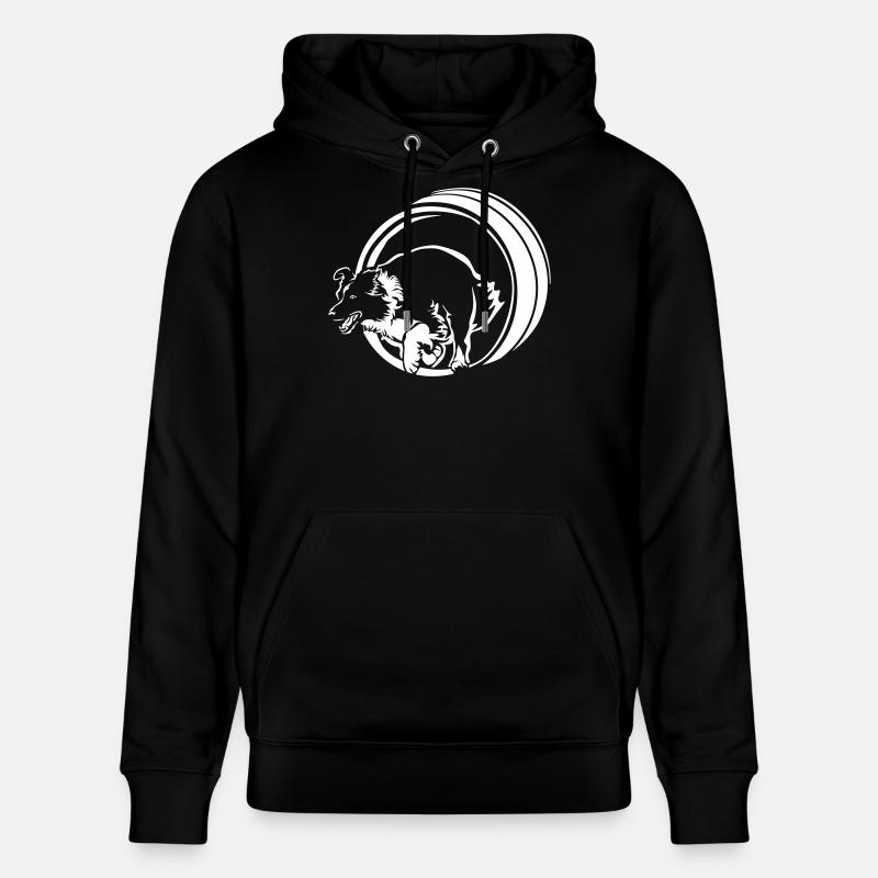 Border Collie « Black Edition » - Sweat à capuche bio CRUISER Stanley/Stella Unisexe - noir