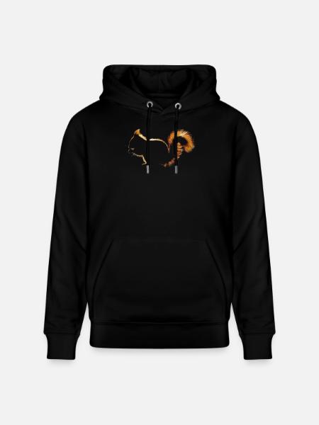Squirrel - Stanley/Stella CRUISER Unisex Organic Hoodie - black