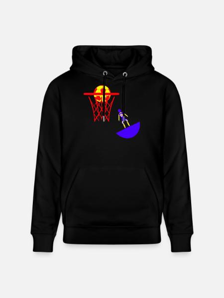 Subbuteo basketball basket basket - Stanley/Stella CRUISER Unisex Organic Hoodie - black