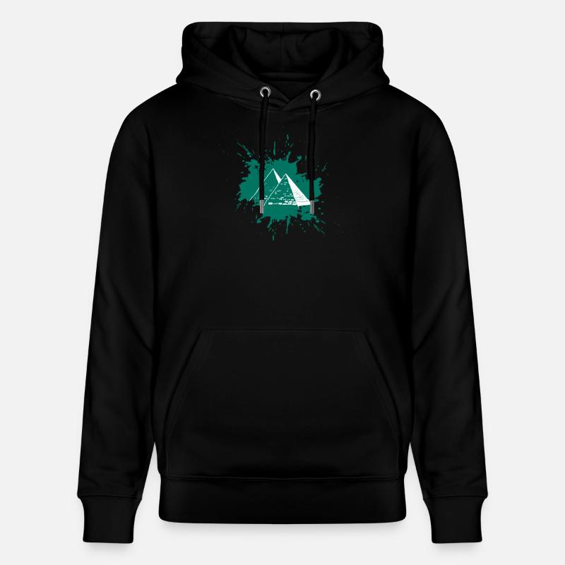 Pyramides d’éclaboussures - Sweat à capuche bio CRUISER Stanley/Stella Unisexe - noir