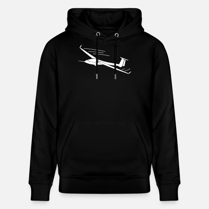 Glider glider pilot gift ideas - Stanley/Stella CRUISER Unisex Organic Hoodie - black