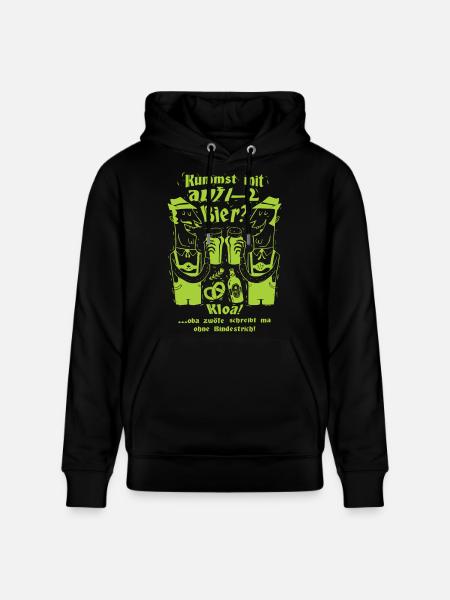 Lustige Biertrinker - Stanley/Stella Unisex Bio-Hoodie CRUISER - Schwarz