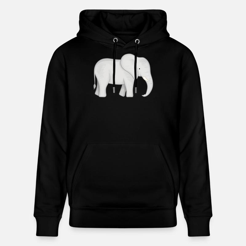 Bébé éléphant - Sweat à capuche bio CRUISER Stanley/Stella Unisexe - noir