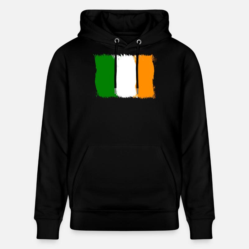 Irlande , Drapeau Drapeau Cadeau - Sweat à capuche bio CRUISER Stanley/Stella Unisexe - noir