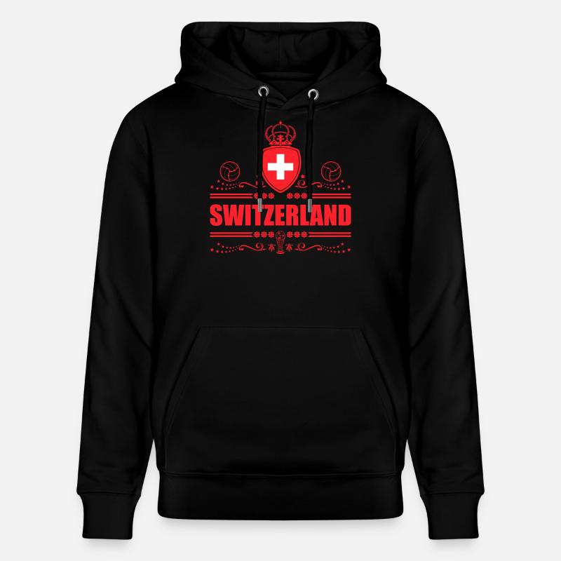 Suisse - Sweat à capuche bio CRUISER Stanley/Stella Unisexe - noir