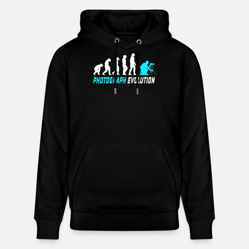 Fotograf Evolution - Stanley/Stella Unisex Bio-Hoodie CRUISER  - Schwarz