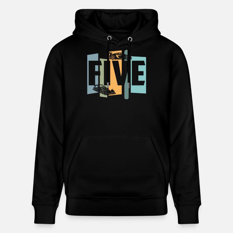 Cinq ans - Sweat à capuche bio CRUISER Stanley/Stella Unisexe - noir