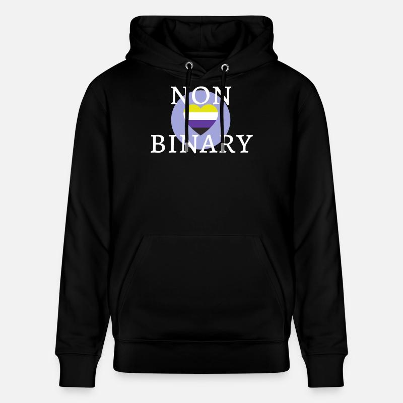 Geschlechtsneutral JA! - Stanley/Stella Unisex Bio-Hoodie CRUISER - Schwarz