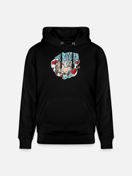 Verrückter Hühnerhaufen - Stanley/Stella Unisex Bio-Hoodie CRUISER - Schwarz