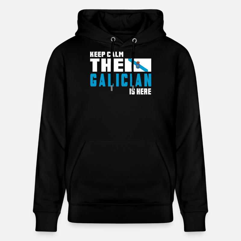 Drapeaux de Galice Keep Calm - Sweat à capuche bio CRUISER Stanley/Stella Unisexe - noir