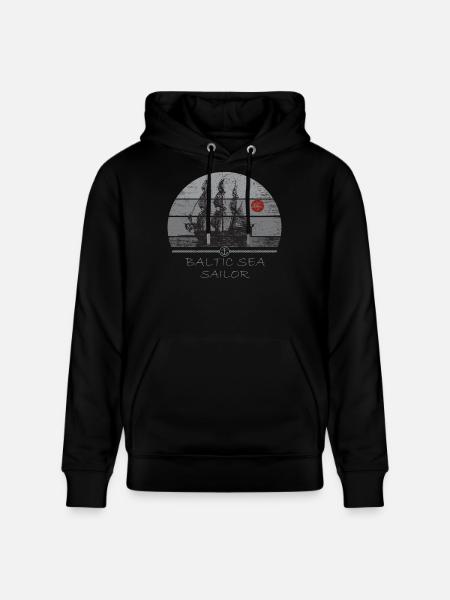 DarssCoast - Baltic Sea Sailor - Stanley/Stella Unisex Bio-Hoodie CRUISER  - Schwarz