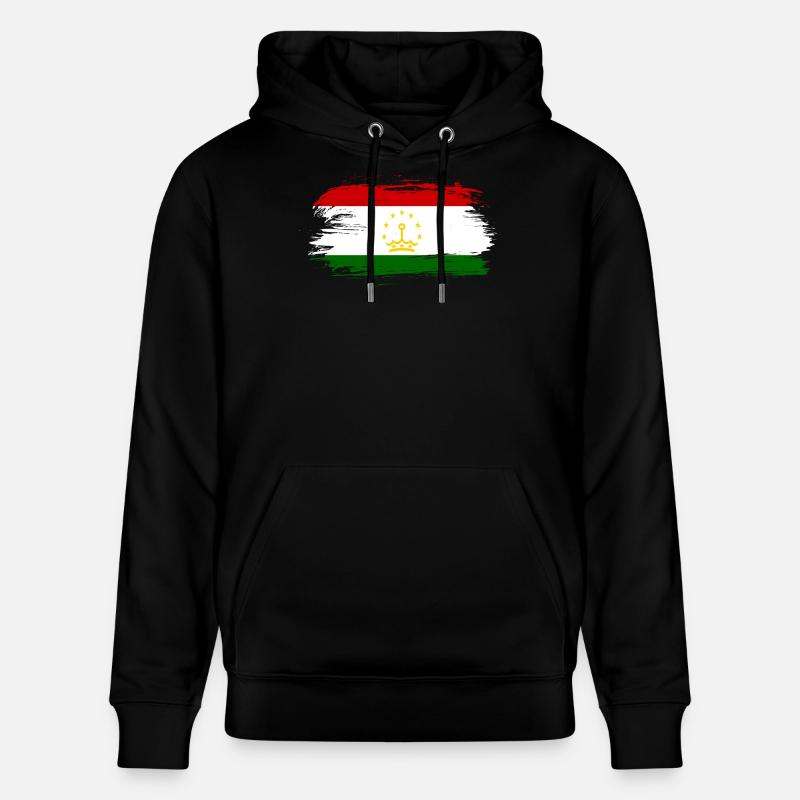 drapeau du Tadjikistan - Sweat à capuche bio CRUISER Stanley/Stella Unisexe - noir