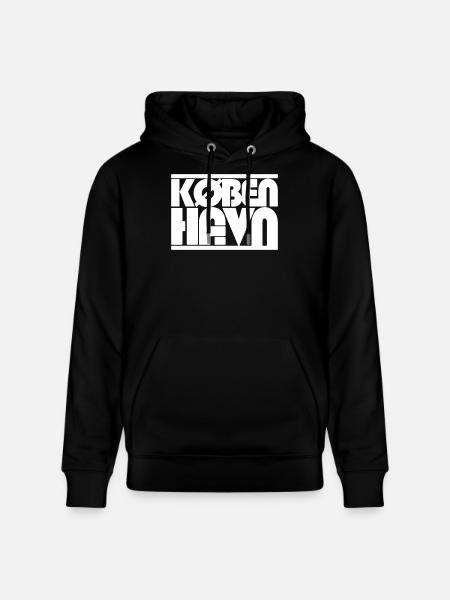 Copenhagen Danmark lettering design - Stanley/Stella CRUISER Unisex Organic Hoodie - black