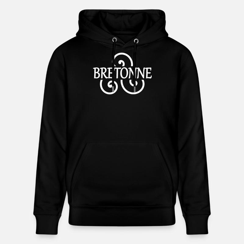 Bretonne (blanc) - Sweat à capuche bio CRUISER Stanley/Stella Unisexe - noir