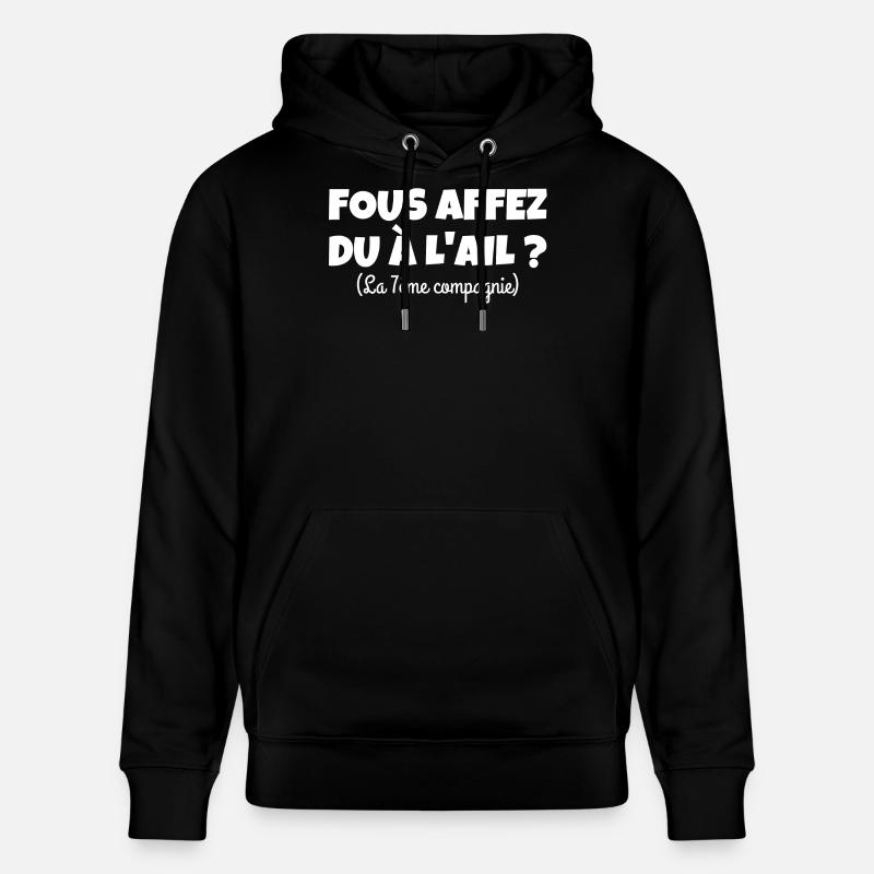 militaire, septième compagnie, 7ème compagnie - Sweat à capuche bio CRUISER Stanley/Stella Unisexe - noir