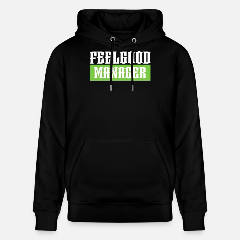 Feelgood manager tshirt vert noir - Sweat à capuche bio CRUISER Stanley/Stella Unisexe - noir