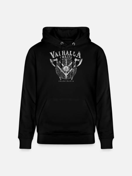 Valhalla vous attend - Sweat à capuche bio CRUISER Stanley/Stella Unisexe - noir