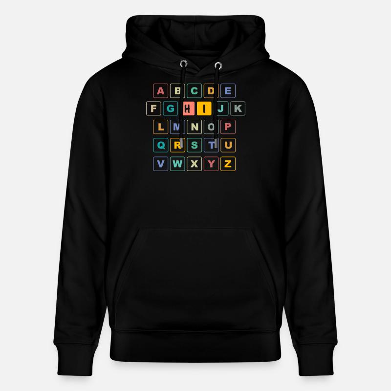 ABC Button HI - Maternelle Préscolaire - Sweat à capuche bio CRUISER Stanley/Stella Unisexe - noir