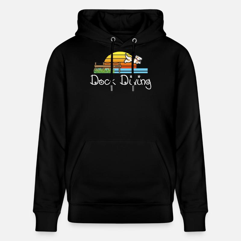 Plongée à quai pour chiens - Sweat à capuche bio CRUISER Stanley/Stella Unisexe - noir