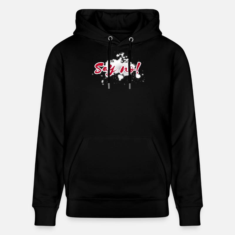 Dites Pas de lettrage - Sweat à capuche bio CRUISER Stanley/Stella Unisexe - noir