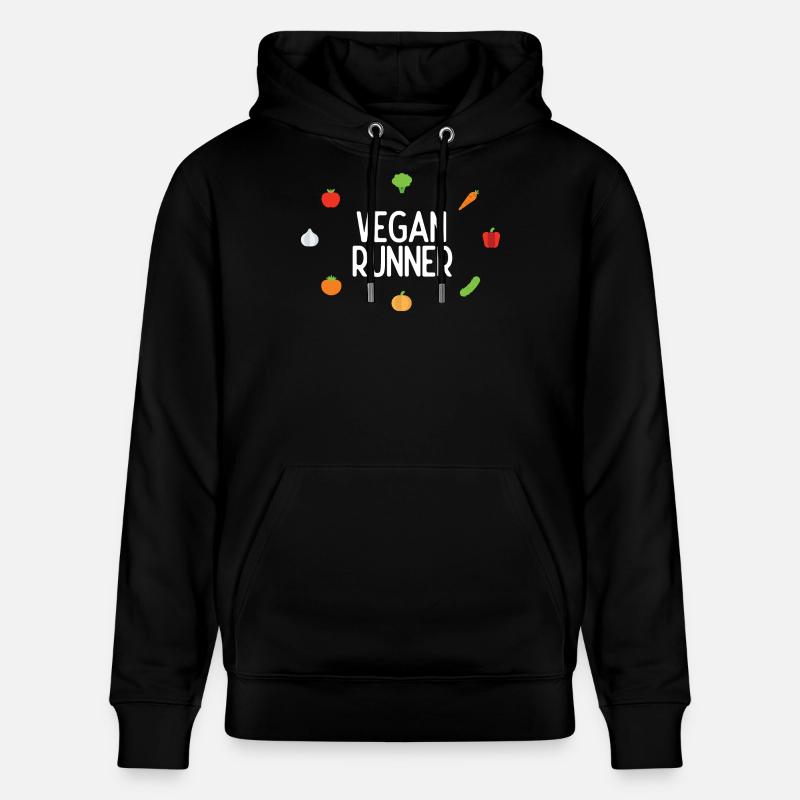 Coureur végétalien - Sweat à capuche bio CRUISER Stanley/Stella Unisexe - noir