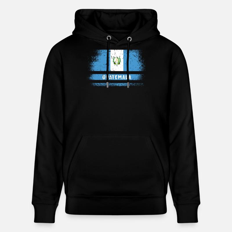 Drapeau du Guatemala - Sweat à capuche bio CRUISER Stanley/Stella Unisexe - noir