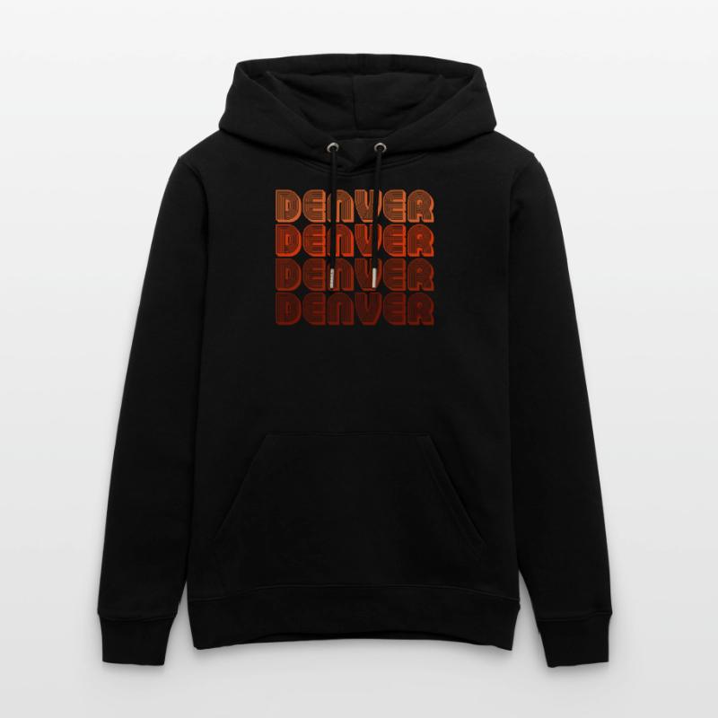 Denver Gradient Retro Pattern Stanley/Stella CRUISER Unisex Organic Hoodie