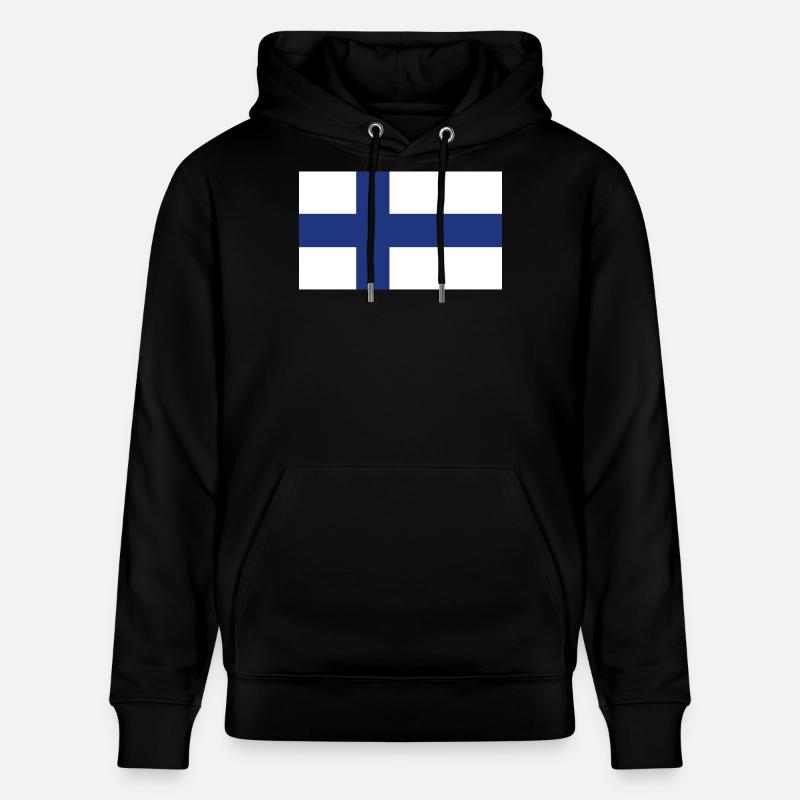 Drapeau national de la Finlande - Sweat à capuche bio CRUISER Stanley/Stella Unisexe - noir