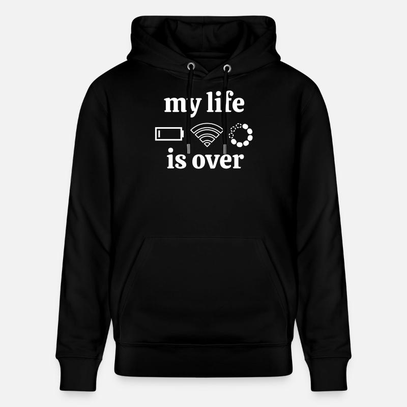 Internet, Internetanschluss, Geek - Stanley/Stella Unisex Bio-Hoodie CRUISER  - Schwarz