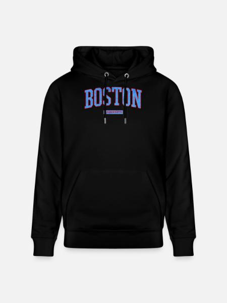 Boston City Pride Emblem - Stanley/Stella CRUISER Unisex Organic Hoodie - black
