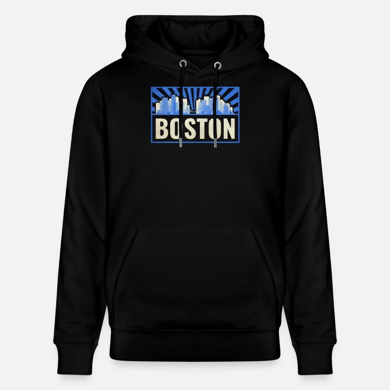 Boston États-Unis - Sweat à capuche bio CRUISER Stanley/Stella Unisexe - noir