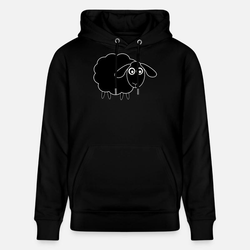 mouton mouton noir - Sweat à capuche bio CRUISER Stanley/Stella Unisexe - noir