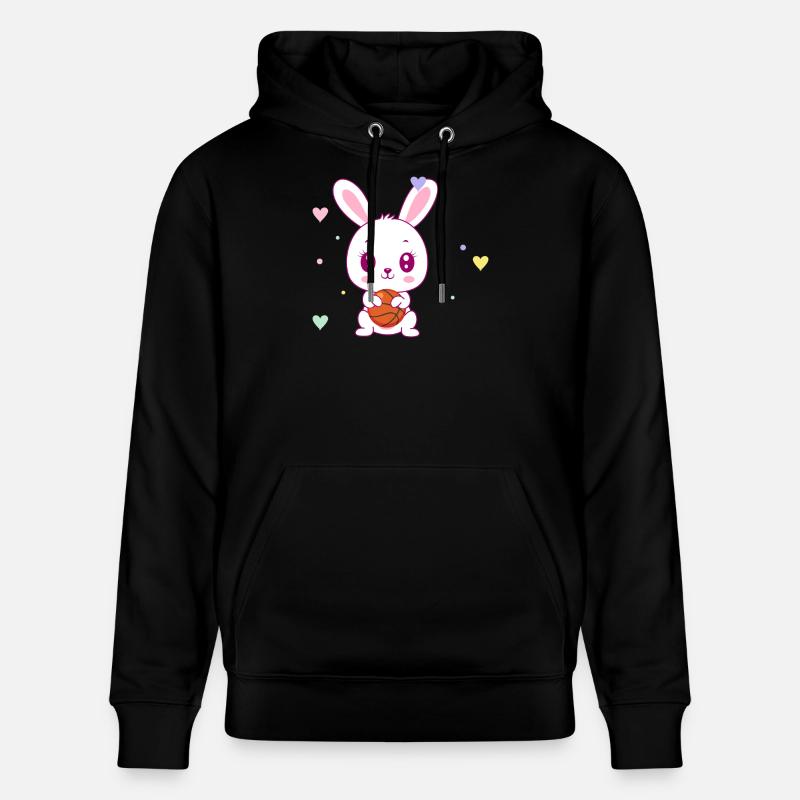 Mignon lapin de basket - Sweat à capuche bio CRUISER Stanley/Stella Unisexe - noir