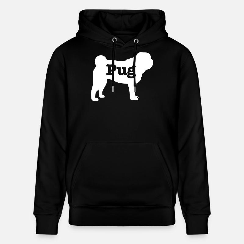 Mops - Stanley/Stella Unisex Bio-Hoodie CRUISER  - Schwarz