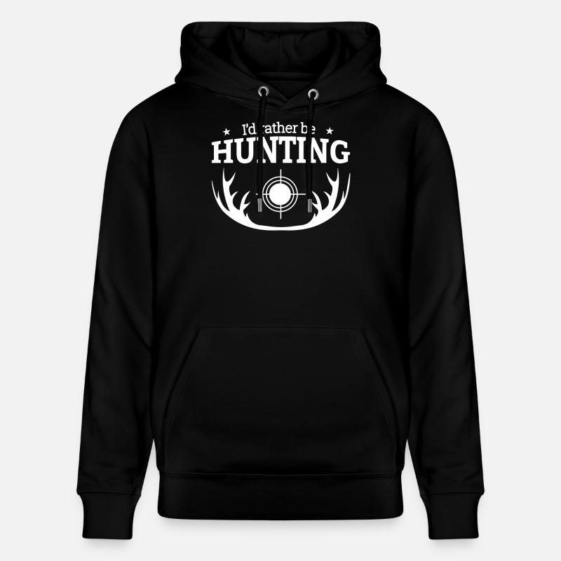 chasse, chasseur, fan de chasse - Sweat à capuche bio CRUISER Stanley/Stella Unisexe - noir