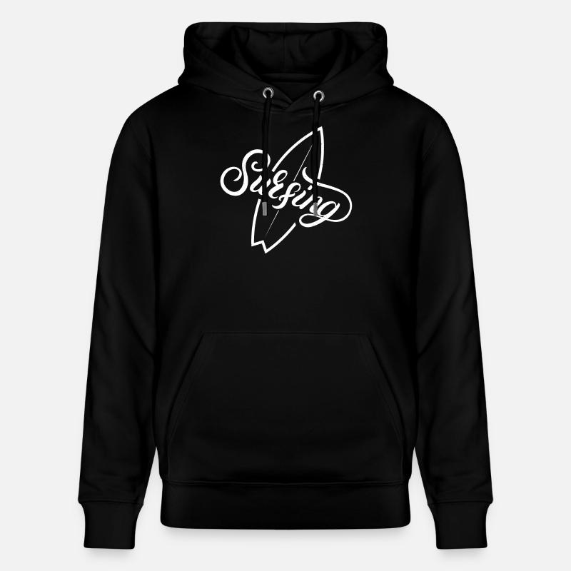 surf, fan de surf, surfing - Sweat à capuche bio CRUISER Stanley/Stella Unisexe - noir