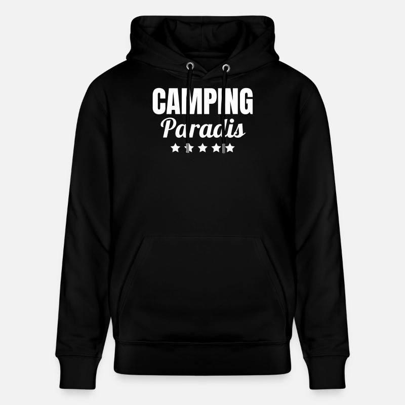camping, camping car, camping paradis - Sweat à capuche bio CRUISER Stanley/Stella Unisexe - noir