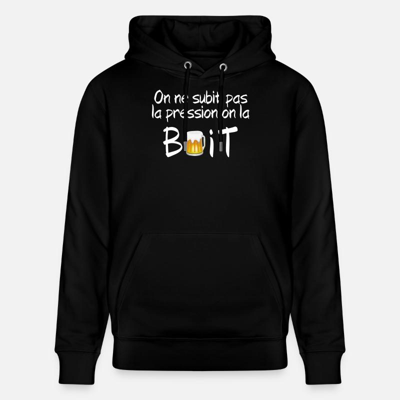 bière, apéritif, apéro - Sweat à capuche bio CRUISER Stanley/Stella Unisexe - noir