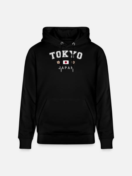 Tokyo Japan - Stanley/Stella CRUISER Unisex Organic Hoodie - black