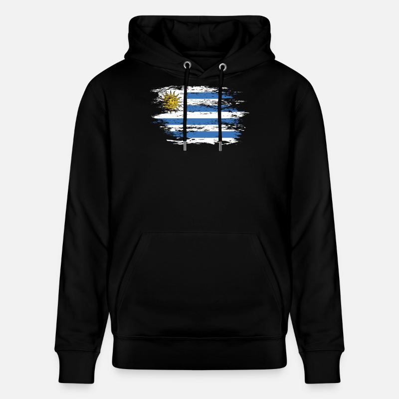 Drapeau uruguayen utilisé - Sweat à capuche bio CRUISER Stanley/Stella Unisexe - noir