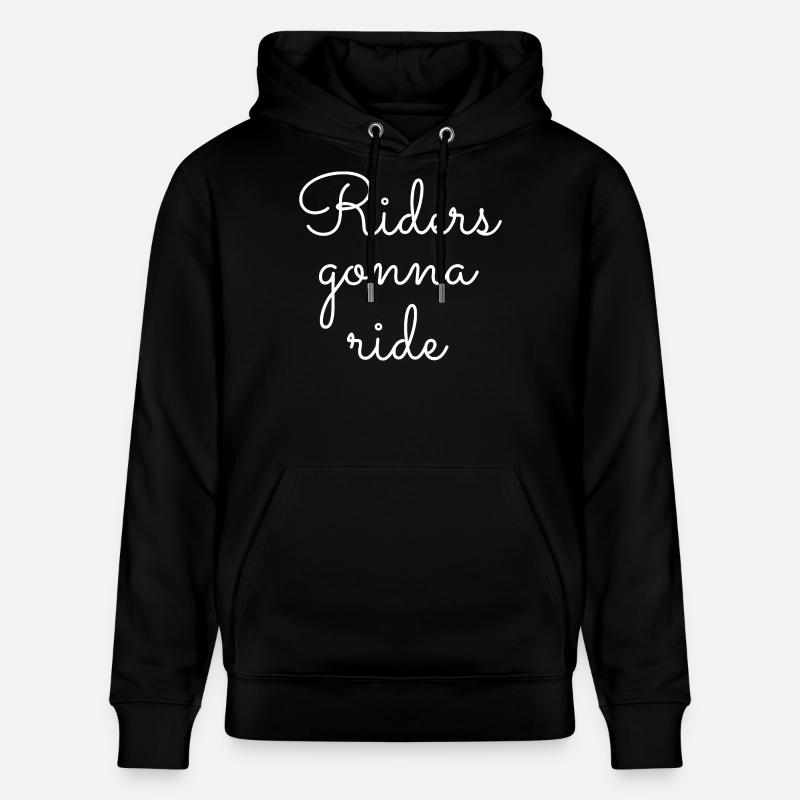 ! Coureurs allant à Ride Lettering - Sweat à capuche bio CRUISER Stanley/Stella Unisexe - noir