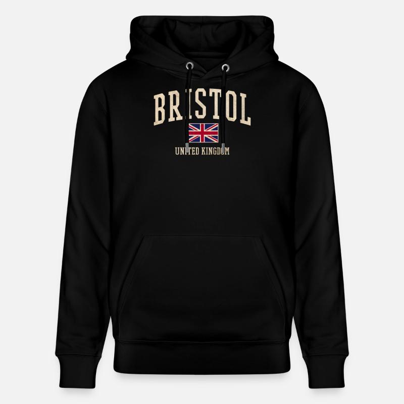 Bristol Royaume-Uni - Sweat à capuche bio CRUISER Stanley/Stella Unisexe - noir