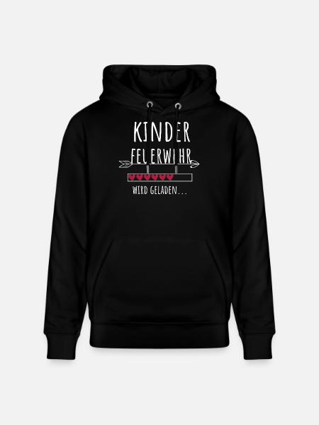 Kinderfeuerwehr Freiwillige Feuerwehr Geschenk - Stanley/Stella Unisex Bio-Hoodie CRUISER  - Schwarz