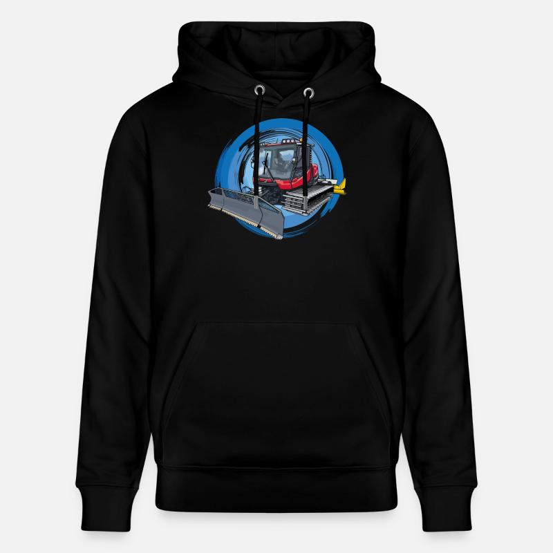 Dameuse, traiteur de neige, dameuse - Sweat à capuche bio CRUISER Stanley/Stella Unisexe - noir