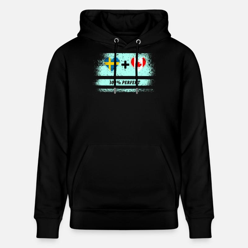 Canada & Suède 100% Parfait / Cadeau - Sweat à capuche bio CRUISER Stanley/Stella Unisexe - noir