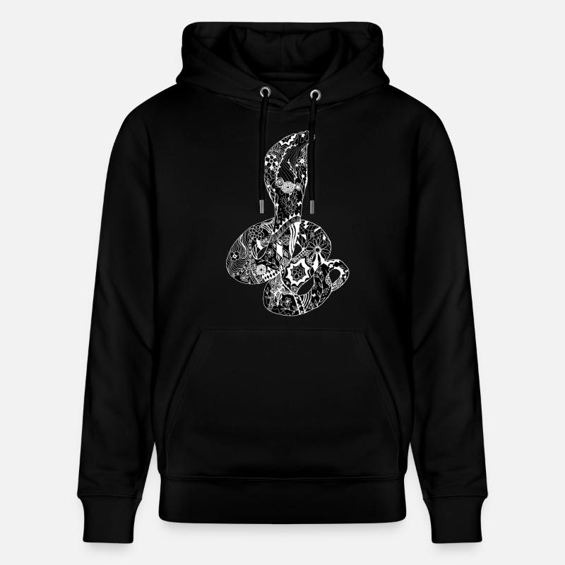 Patchwork Cobra - Sweat à capuche bio CRUISER Stanley/Stella Unisexe - noir