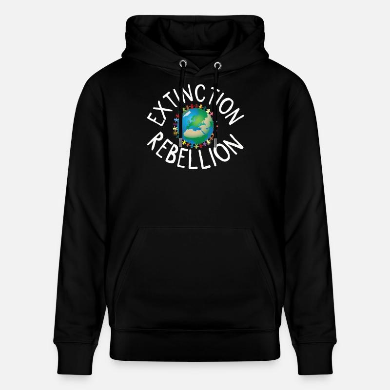 Extinction Rebellion Collier Humain Blanc - Sweat à capuche bio CRUISER Stanley/Stella Unisexe - noir