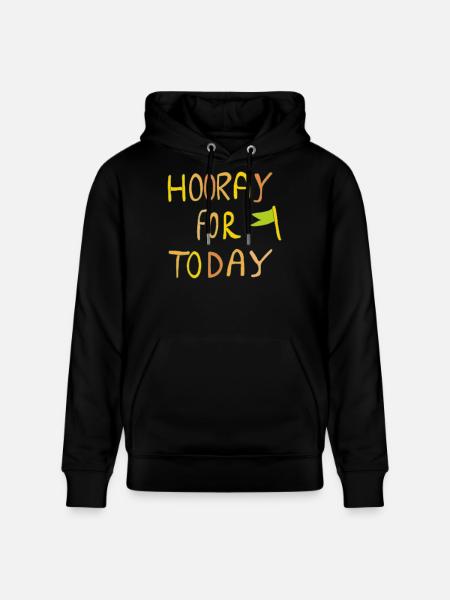 Hooray for Today - Stanley/Stella CRUISER Unisex Organic Hoodie - black