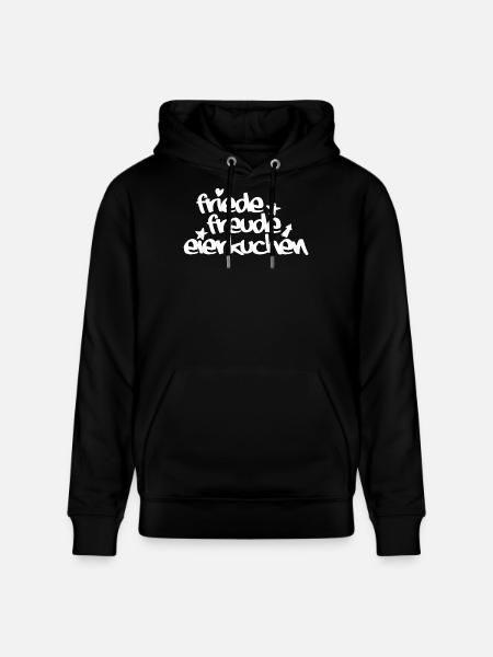 Friede, Freude, Eierkuchen - Stanley/Stella Unisex Bio-Hoodie CRUISER - Schwarz